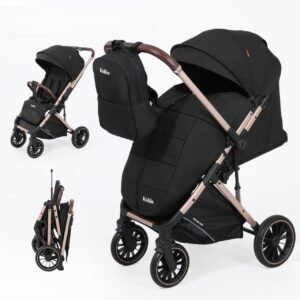Kidilo-Poussette-valise-reversible-6530Pro-noire statut poussette réversible 6530Pro noire
