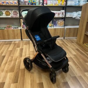 Poussette-Auto-Fold-Kidilo-noir-gold-2 auto fold kidilo poussette maniable