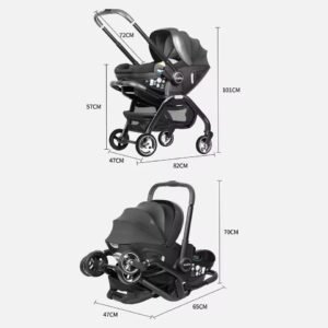 Poussette-Multifonctionnelle-3 n1-Kidilo-5 dimensions poussette multifonctionnelle kidilo