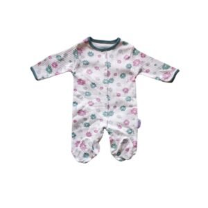 Grenouillère fleurs en Coton pour bébé