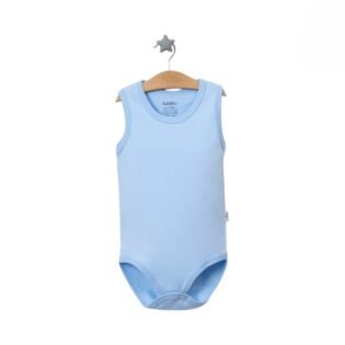 body-sans-manches-en-coton-baby-too-bleu statut body sans manches bleu