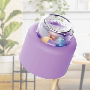 hochet momy soft quercetti mauve