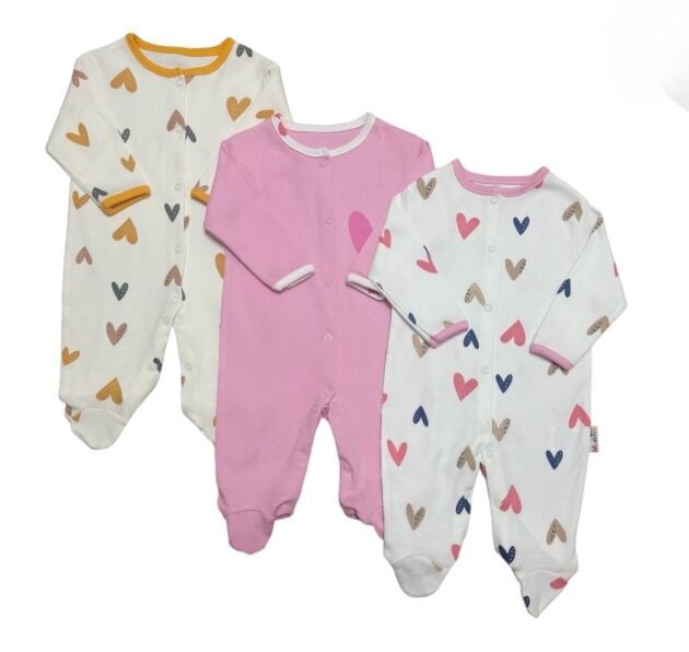 pratique pyjama motif cœurs midirik