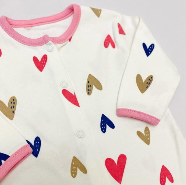 pyjama motif cœurs