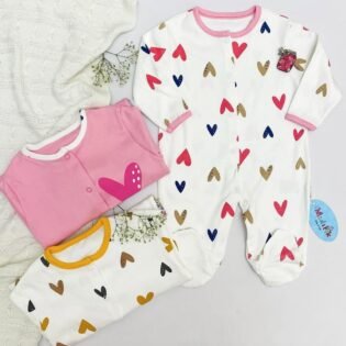 pyjama-bebe-motif-cœurs-midirik-5 adorable pyjama motif cœurs