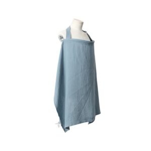 couverture d'allaitement bleu