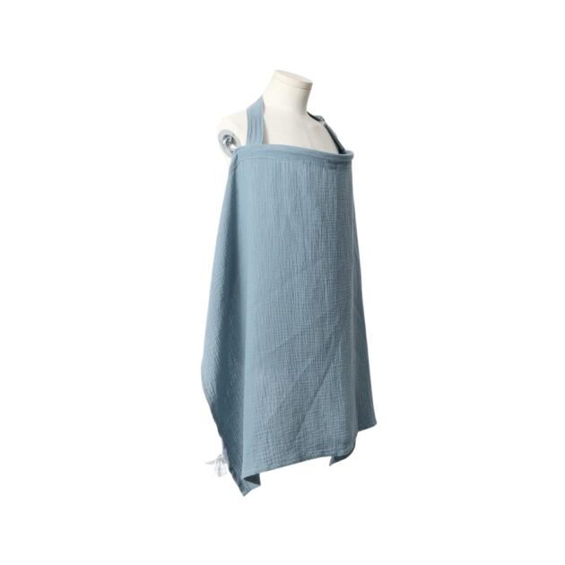 couverture d'allaitement bleu