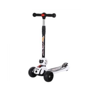 statut trottinette pliable pour enfant blanc