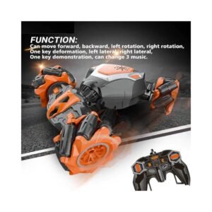 voiture de cascade orange