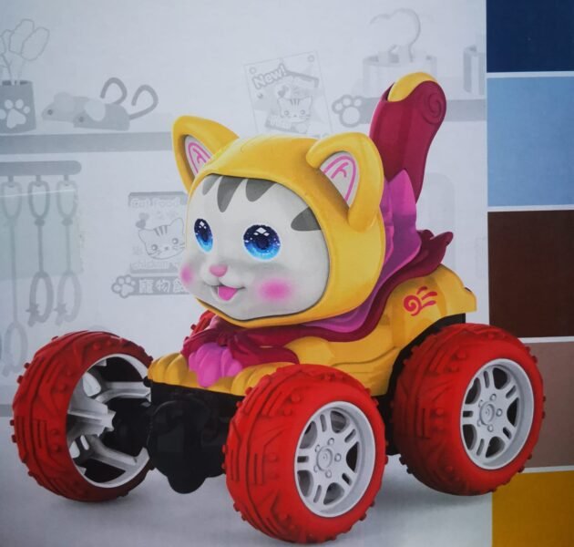 statut voiture cat love jaune