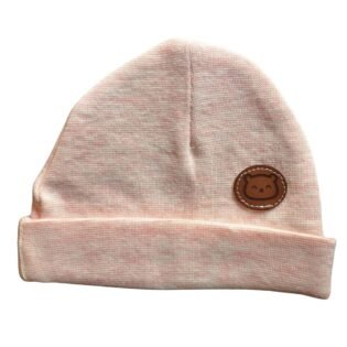bonnet doux pour bébé saumon