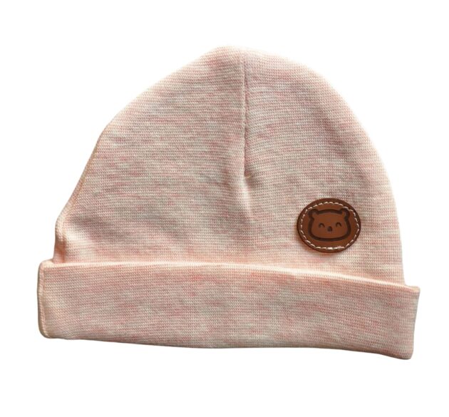bonnet doux pour bébé saumon