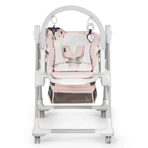 chaise haute lastree rose