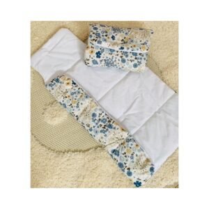 matelas à langer bleu