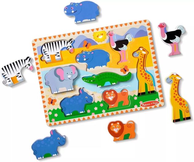 statut puzzle en bois animaux