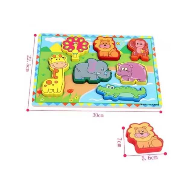 profil puzzle animaux de la savane