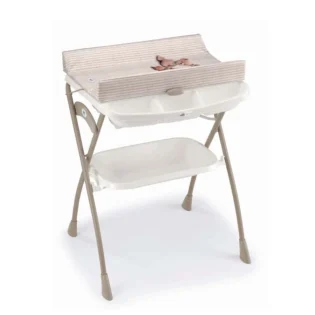 table-a-langer-avec-baignoire-volare-264-cam confortable table à langer volare c264
