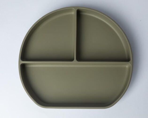 assiette à 3 compartiments yummy olive