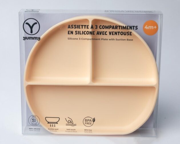 assiette à 3 compartiments yummy s