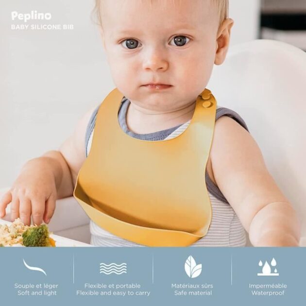 adorable bavoir en silicone motif animal