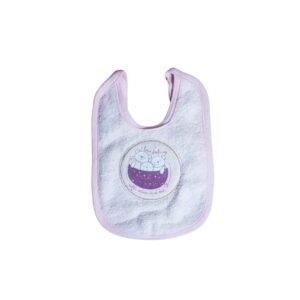 confortable bavoir bebitof rose clair