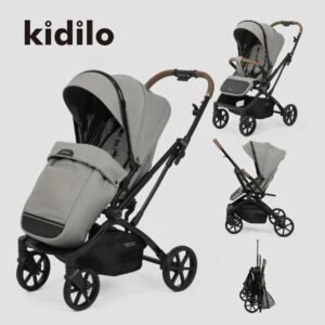 poussette-reversible-confortable-k818f-kidilo-grise statut poussette k818f grise