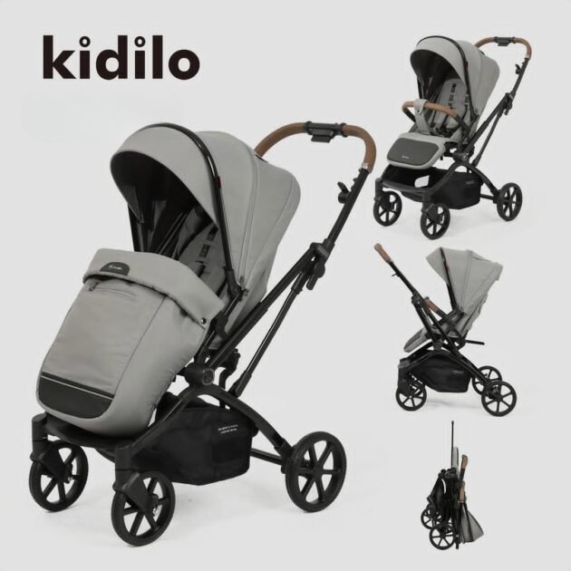 poussette-reversible-confortable-k818f-kidilo-grise statut poussette k818f grise