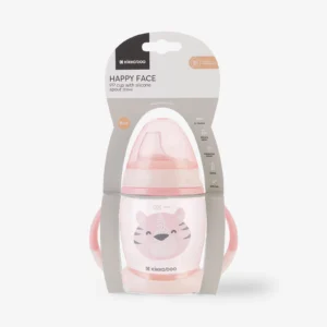 emballage tasse happy face rose