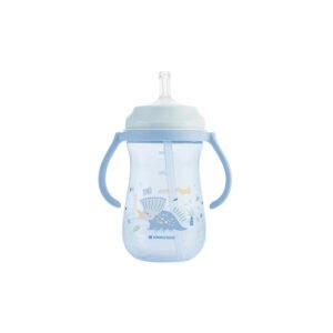 tasse à paille dino bleu 300ml