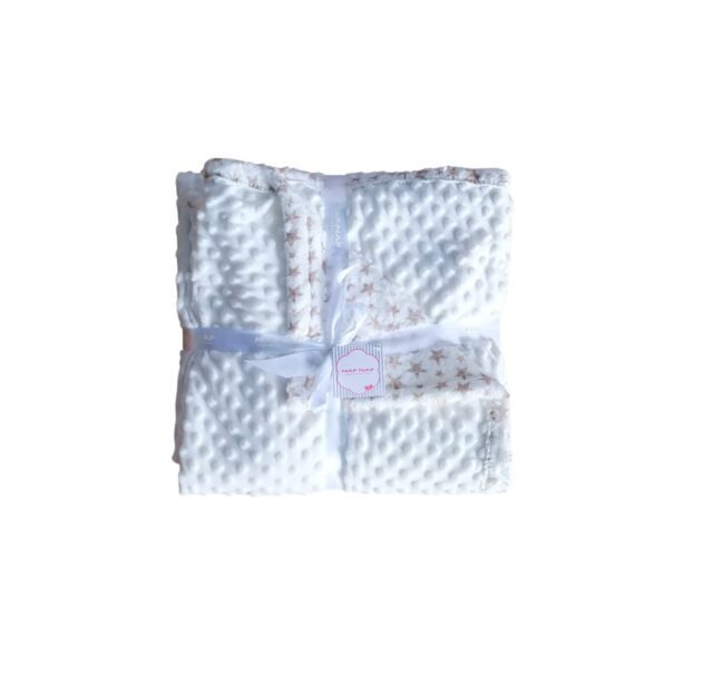 couverture-douce-pour-bebe-140x110cm-naf-naf-beige couverture douce beige