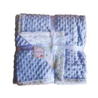 couverture-douce-pour-bebe-140x110cm-naf-naf-bleu couverture douce bleu