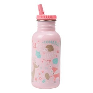 gourde-a-paille-fox-pink-eurekakids pratique gourde fox pink