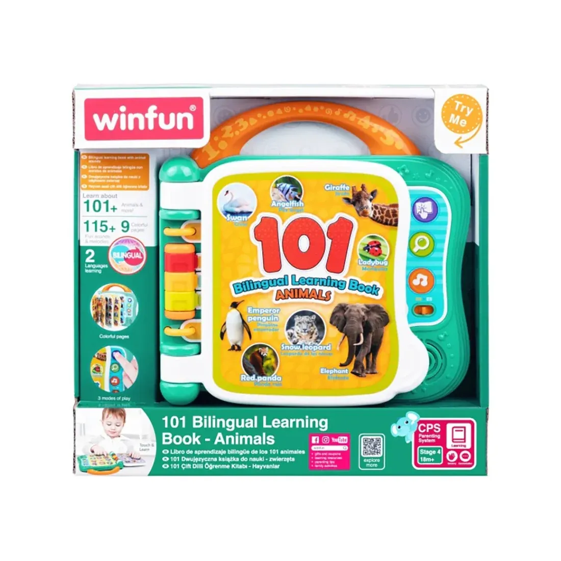 livre-dapprentissage-bilingue-101-animaux-winfun livre d'activités animaux winfun
