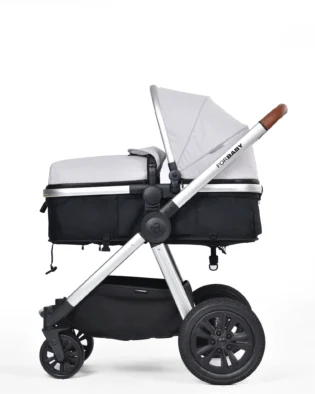 confortable poussette for baby grise
