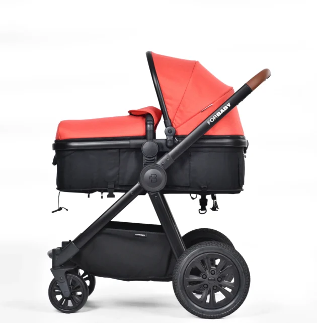 confortable poussette for baby rouge