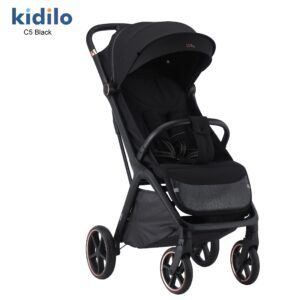 poussette-valise-compacte-c5-kidilo-noire C5 black
