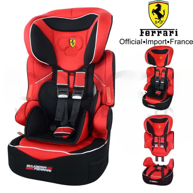 pratique siège auto rosso ferrari