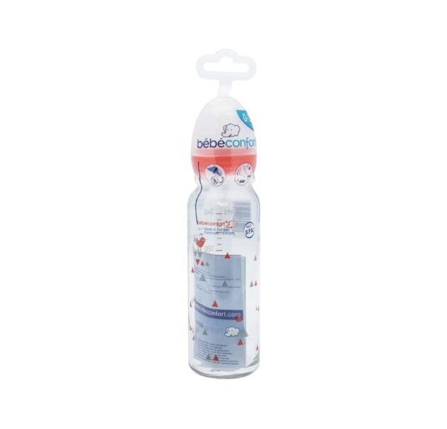 biberon-droit-en-verre-sport-240ml-bebe-confort biberon sport rose