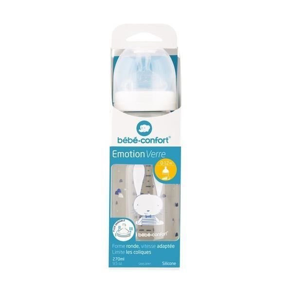 Biberon en verre émotion 270ml