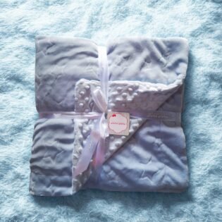 couverture-bubble-110-x-140cm-naf-naf-bleu couverture bubble bleu