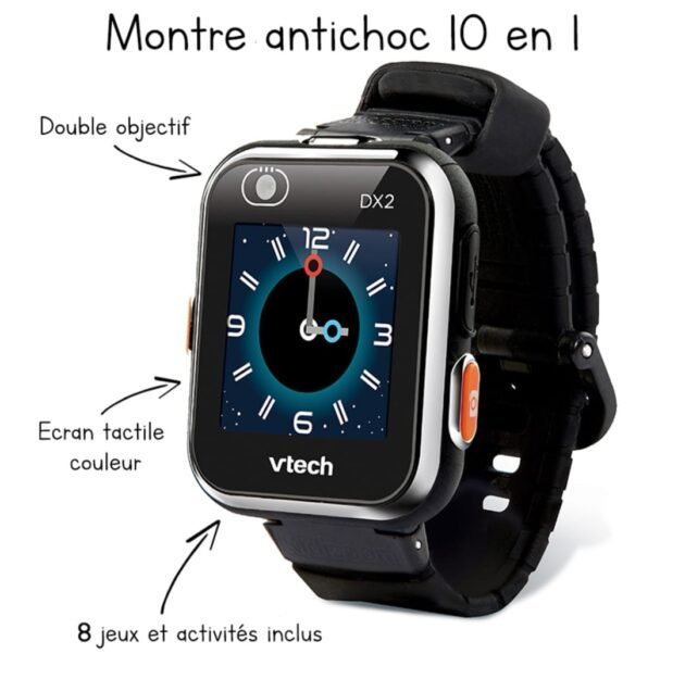 kidizoom-smartwatch-dx2-noire-vtech-5 kidizoom smartwatch pratique