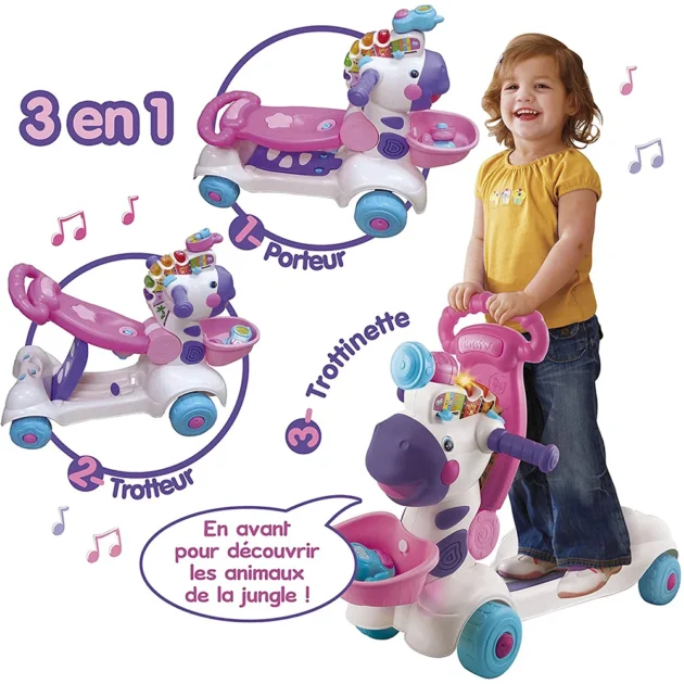 mon zèbre rigolo rose – vtech Trottino Mon Zèbre Rigolo Rose – Vtech