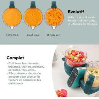cuiseur nutribaby opal green polyvalent