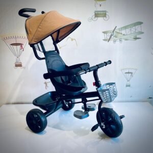tricycle évolutif confortable just baby beige
