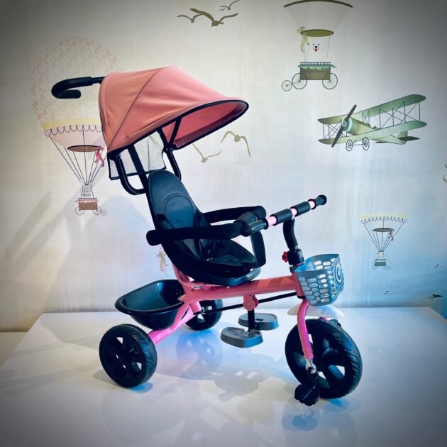tricycle évolutif confortable just baby rose