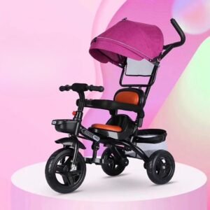 tricycle-pliable-4-en-1-pour-enfants-mauve- tricycle 4 en 1 mauve