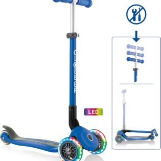 trottinette-pliable-primo-globber trottinette primo bleu