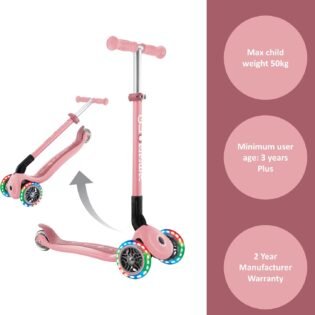 trottinette-pliable-primo-globber-4 trottinette primo pratique rose