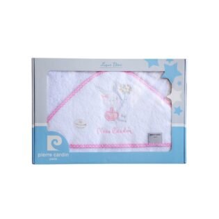 cape de bain lapin rose