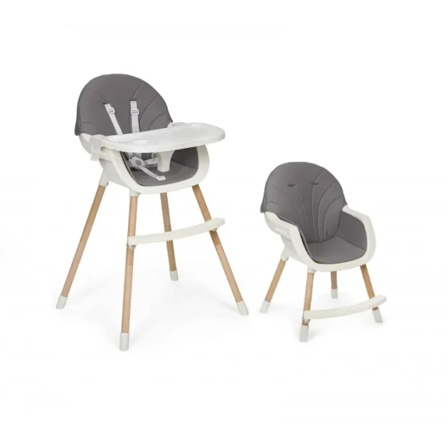 Chaise Haute Mika Gris - MS Innovaciones